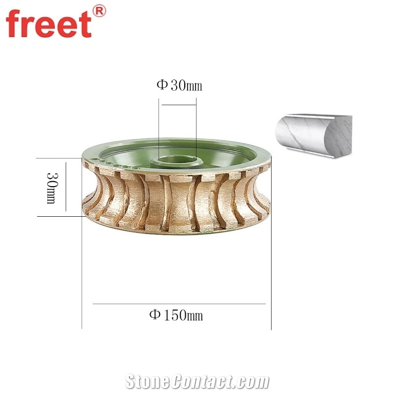 6-Inch Sintered Segmented Diamond Profiling Wheel