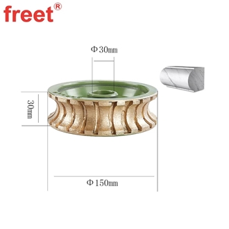 6-Inch Sintered Segmented Diamond Profiling Wheel