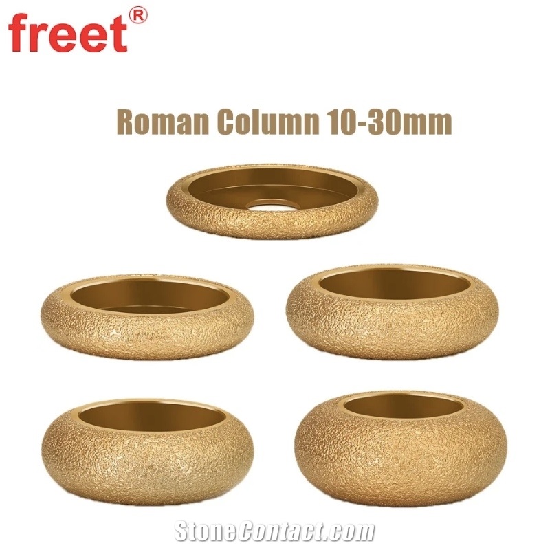Diamond Tools Vacuum Brazed Profile Grinding Wheels 75Mm