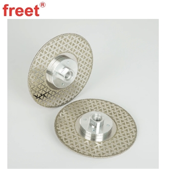 Marble Cut Disc Electroplated With M14 Flange