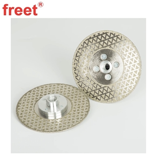 Marble Cut Disc Electroplated With M14 Flange