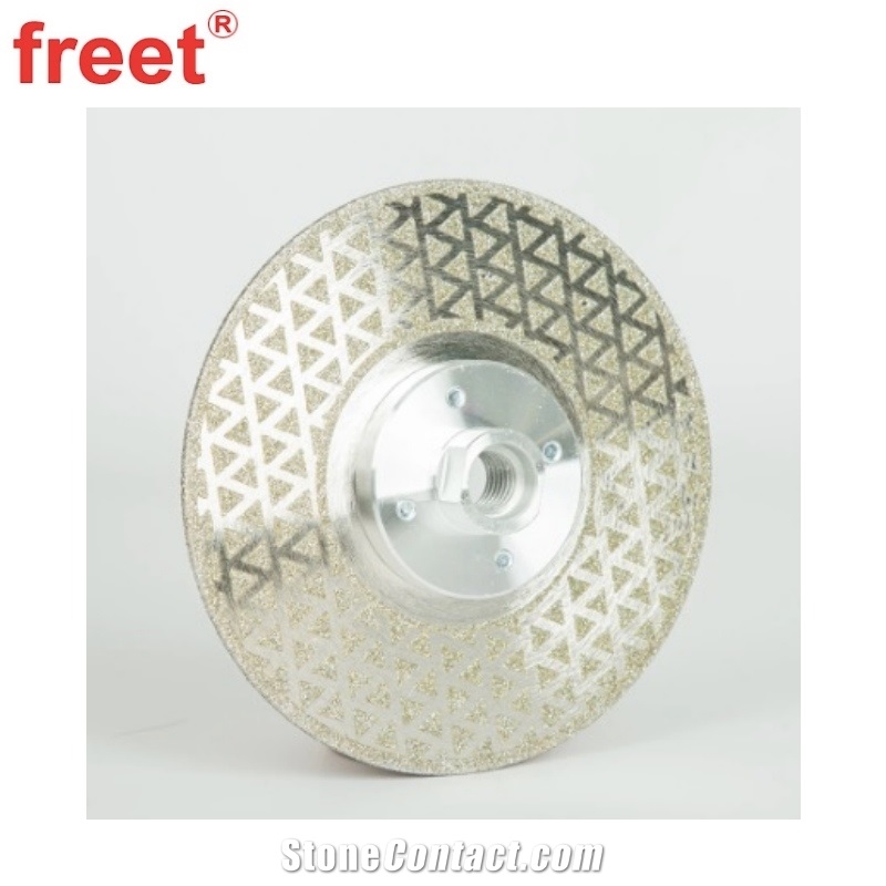 Marble Cut Disc Electroplated With M14 Flange