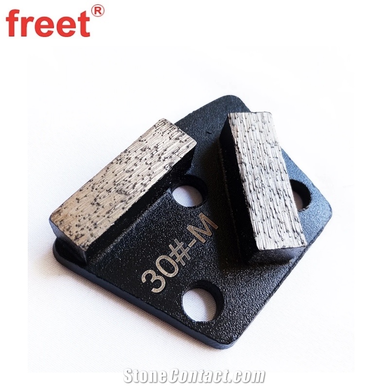 Trapezoid Diamond Grinding Block For Epoxy Terrazzo Surfaces