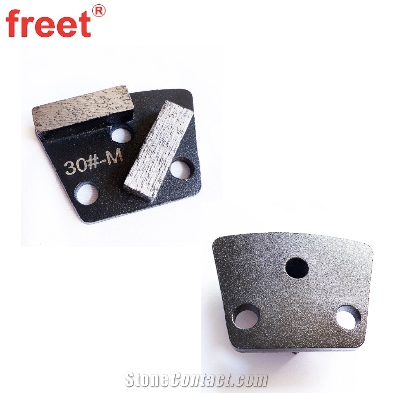 Trapezoid Diamond Grinding Block For Epoxy Terrazzo Surfaces
