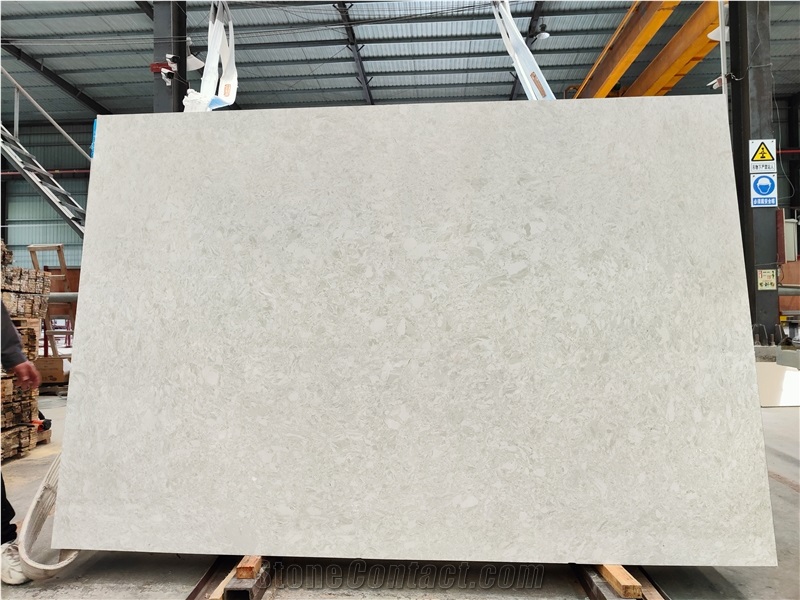 Beige Engineered Stone Slabs FTY5013
