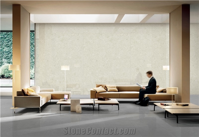 Beige Engineered Stone Slabs FTY5013