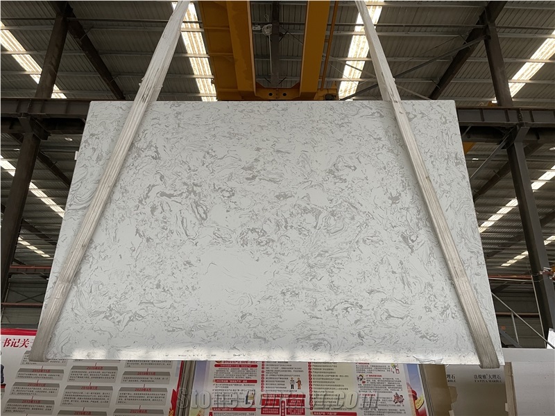 Engineered Marble Look Slabs Full Body Calacatta