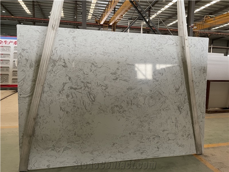 Engineered Marble Look Slabs Full Body Calacatta
