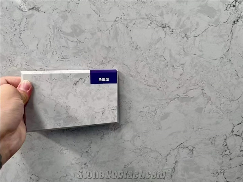 Grey Enginieered Stone Slabs  Engineered Stone