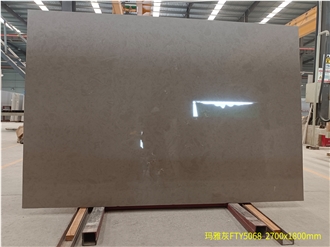 Mayan Grey Engineered Marble Slabs Bathroom Full Body