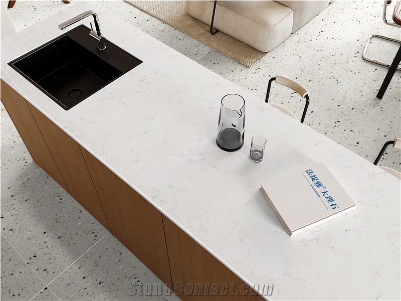 White Engineered Stone Slabs Pure White Snow White Artificial Stone Slabs