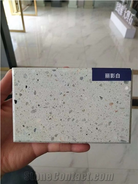 White Terrazzo Tile And Slab Cement Tile