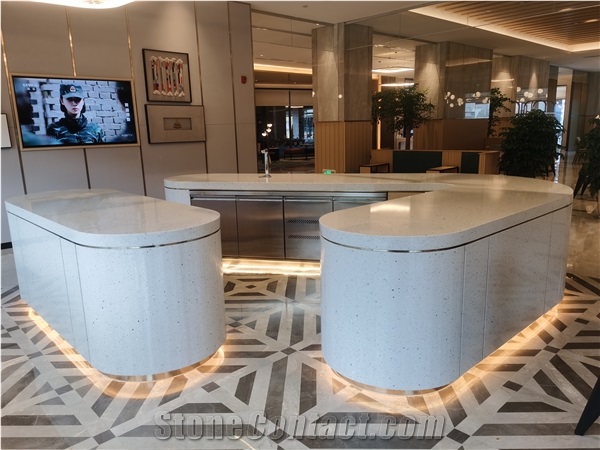 White Terrazzo Tile And Slab Cement Tile
