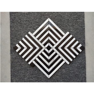 Maze Square Weave Marble Mosaic Tiles Maze Square Weave Marble Mosaic Tiles