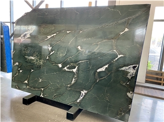 Brazil Green Quartzite Avocatus Slabs For Kitchen Counter