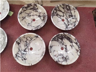 Iran Red Travertine Round Wash Wash Basinsfor Bathroom Decor
