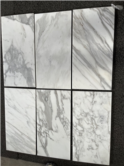 Italian White Marble Floor Tiles Calacatta Macchia Bath Tile