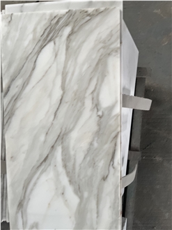 Italian White Marble Floor Tiles Calacatta Macchia Bath Tile