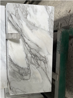 Italian White Marble Floor Tiles Calacatta Macchia Bath Tile