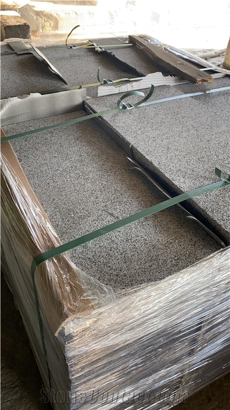 Bergama Grey Granite Cube Stone, Cobble Stone