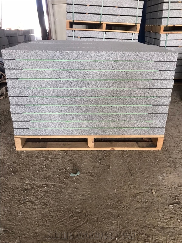 Bergama Grey Granite Cube Stone, Cobble Stone