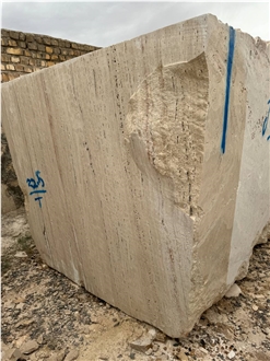 White Travertine Blocks