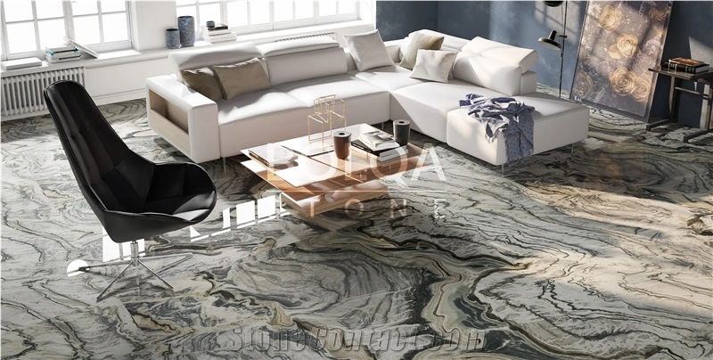 Iran Grey Marble Slabs - SHANDIZ