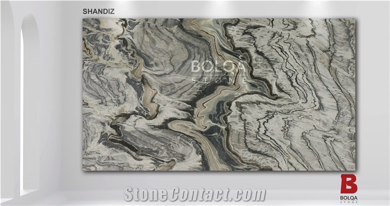 Iran Grey Marble Slabs - SHANDIZ