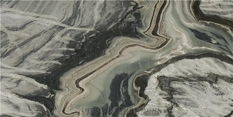 Iran Grey Marble Slabs - SHANDIZ