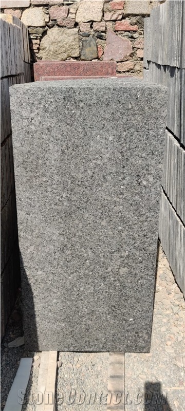 Dark Grey Flamed Granite Tiles, Paving Stone Tiles