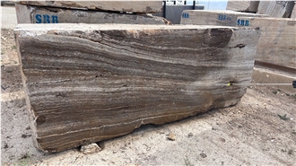 Brown Silver Travertine Blocks