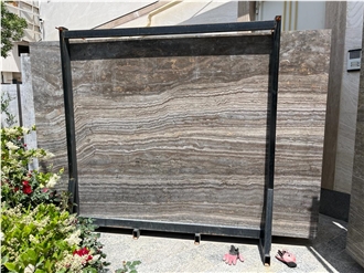 Brown Silver Travertine Blocks