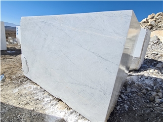 Iran Bianco Crystal Marble Blocks