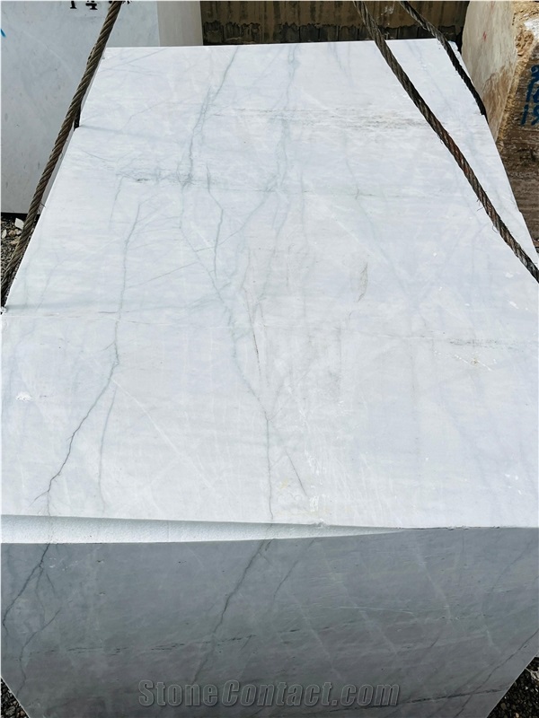 Iran Bianco Crystal Marble Blocks