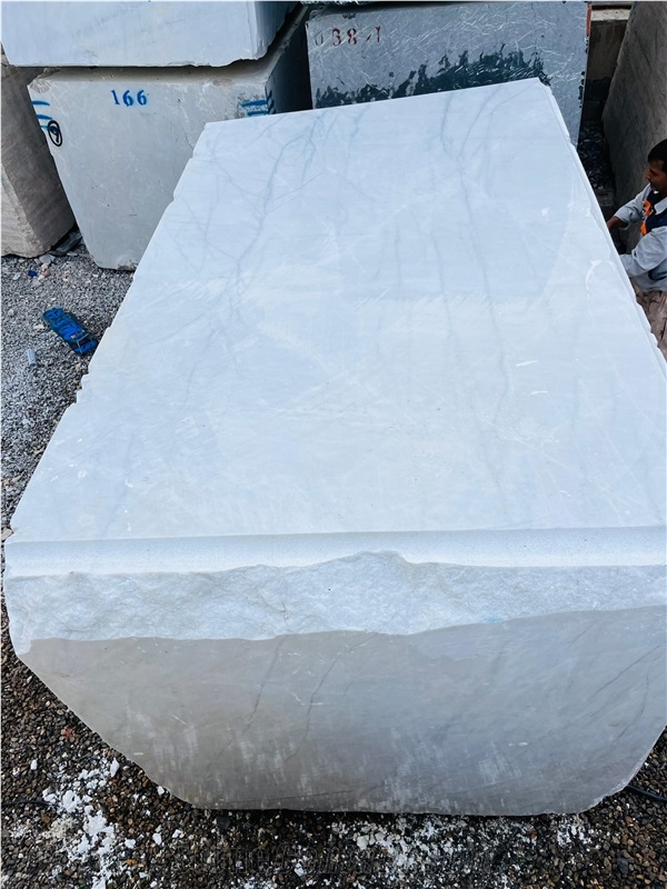 Iran Bianco Crystal Marble Blocks