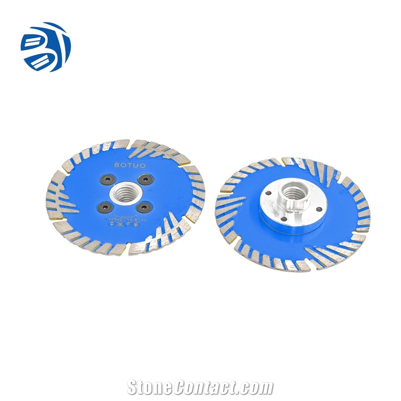 Protective Teeth Turbo Diamond Saw Blade Cutting Stone Slab