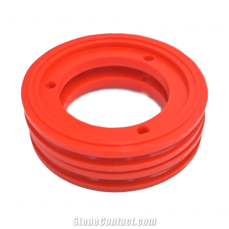PU Rubber Pulley Wheel Rope Sawing Machine Wire Saw Wheel