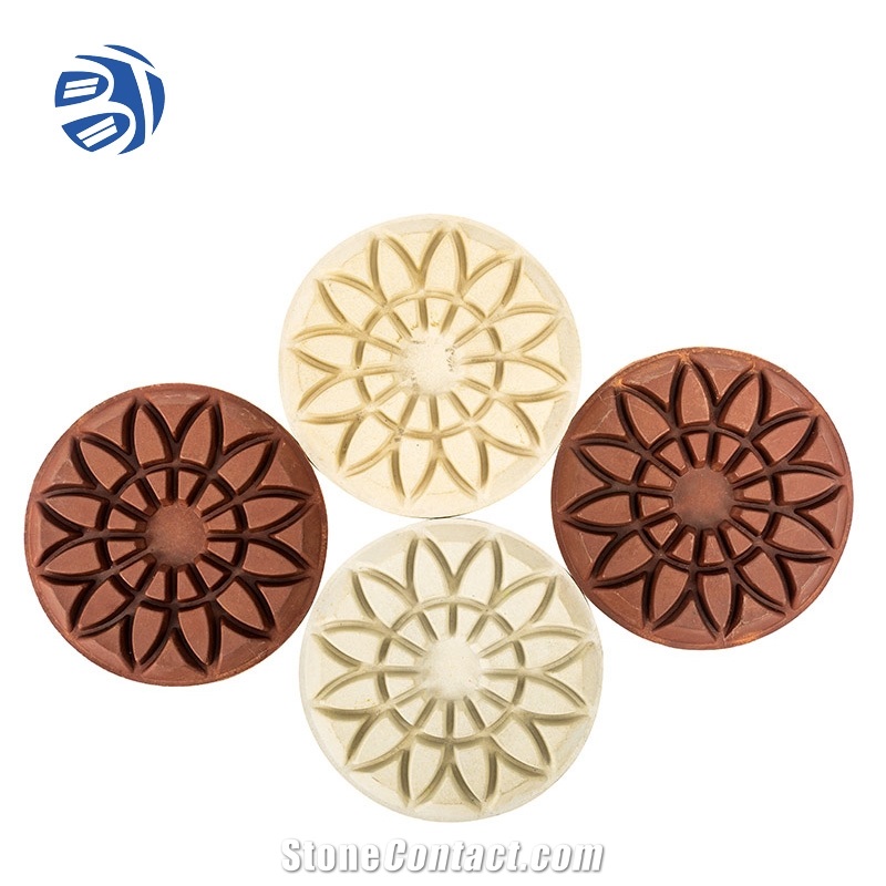 Spiral Hybrid Copper Bond Polishing Pads For Concrete