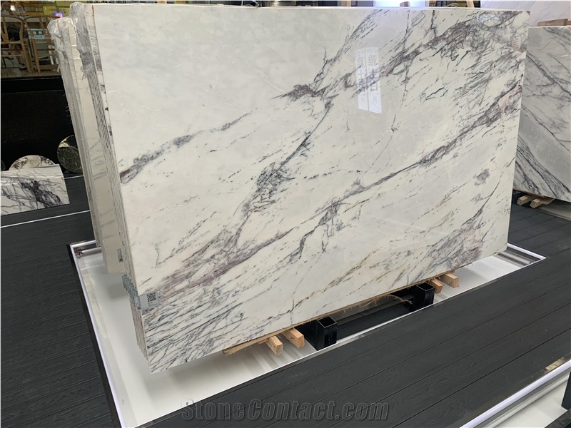 Chanel Lilac Incense Plum Marble Slabs For Decoration