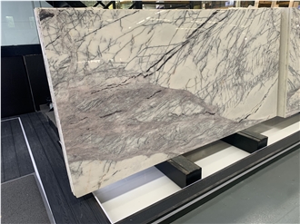 Chanel Lilac Incense Plum Marble Slabs For Decoration