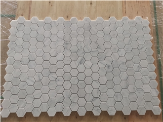 Classic Marble Backsplash Hexagon Mosaic Tiles For Wall