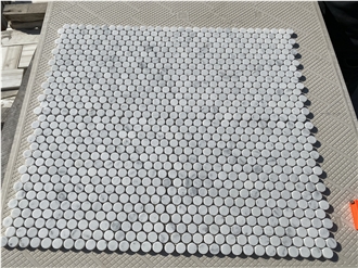 Classic Marble Backsplash Hexagon Mosaic Tiles For Wall