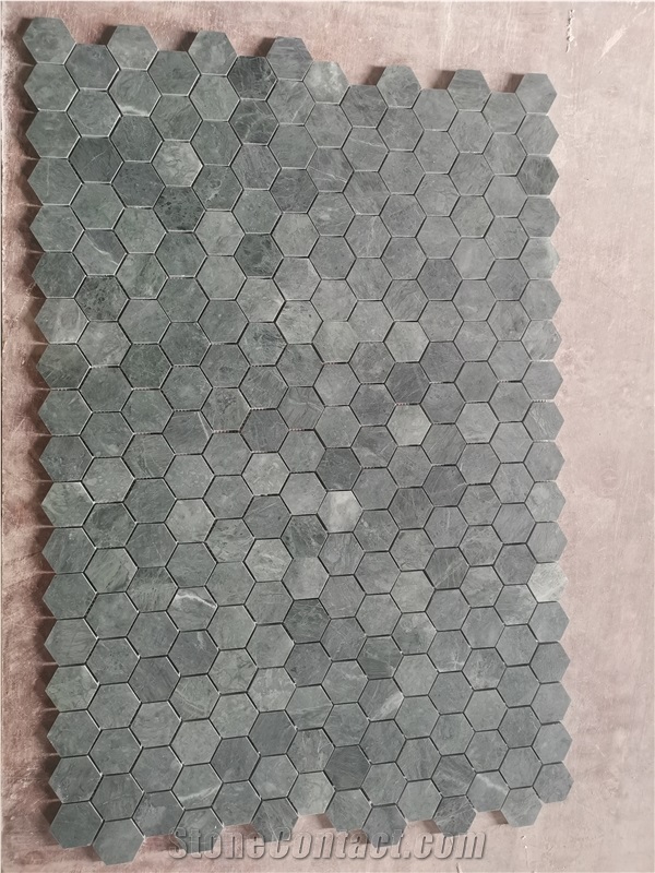 Classic Marble Backsplash Hexagon Mosaic Tiles For Wall