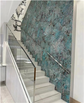Extroic Stone Green Amazonita Granite Wall Tiles