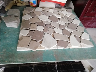 Natural Stone Tumbled Bubble Round Style Mosaic Tiles