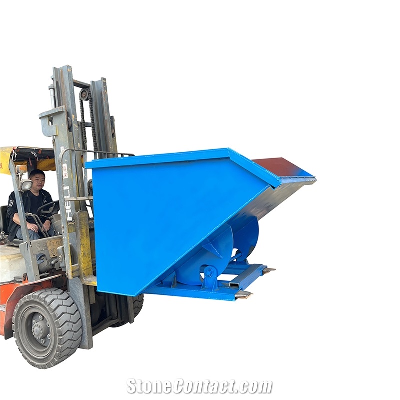Blue Collapsible Dumpster Bin By Forklift M