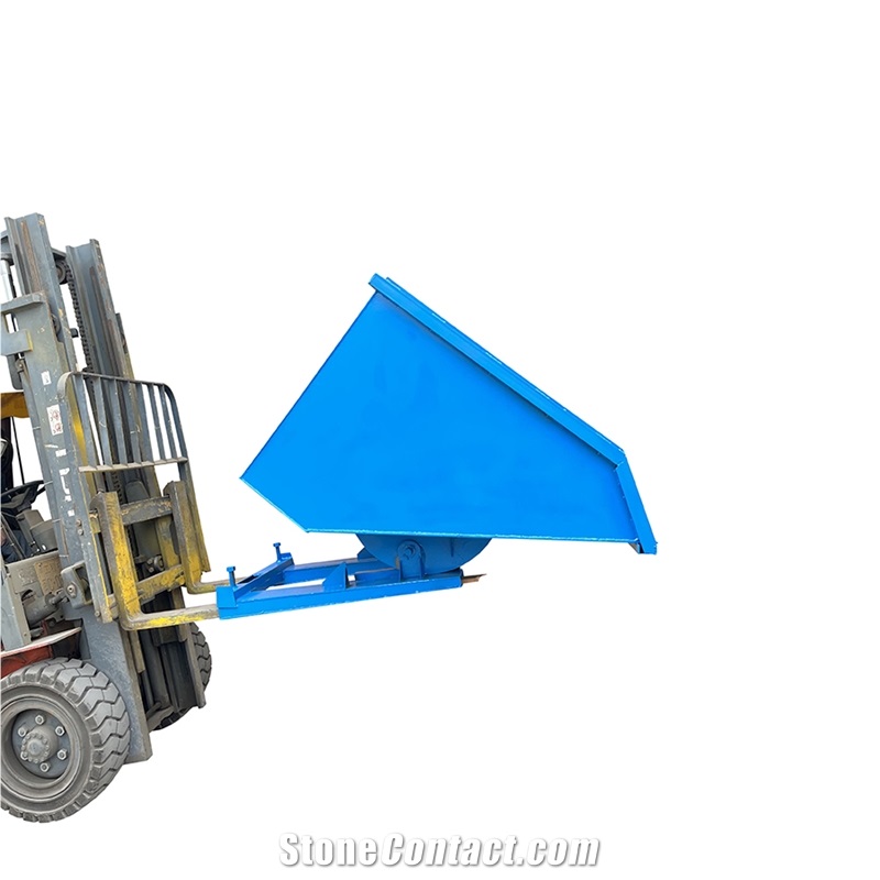 Blue Collapsible Dumpster Bin By Forklift M