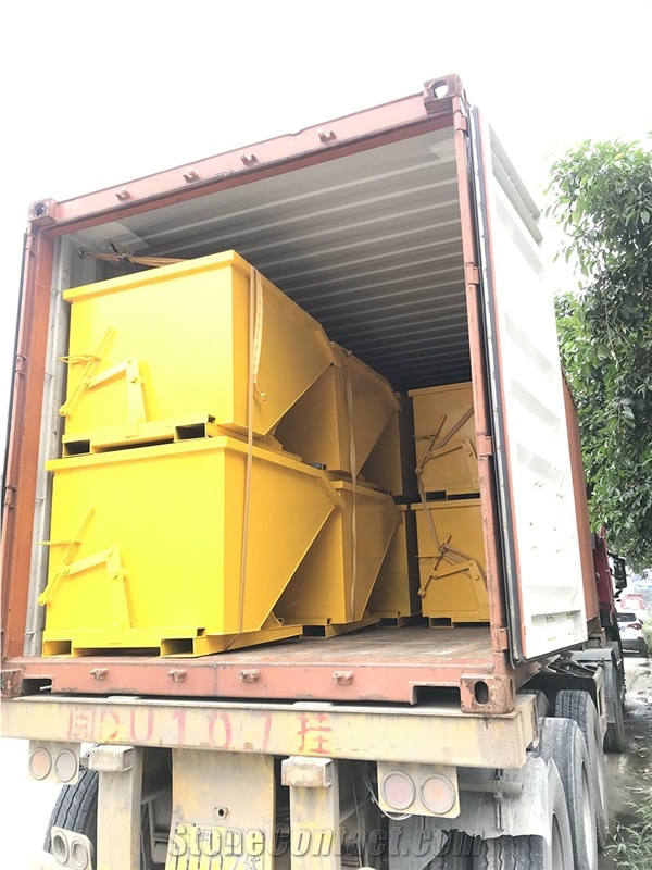 Collapsible Dumpster Bin Used By Forklift L