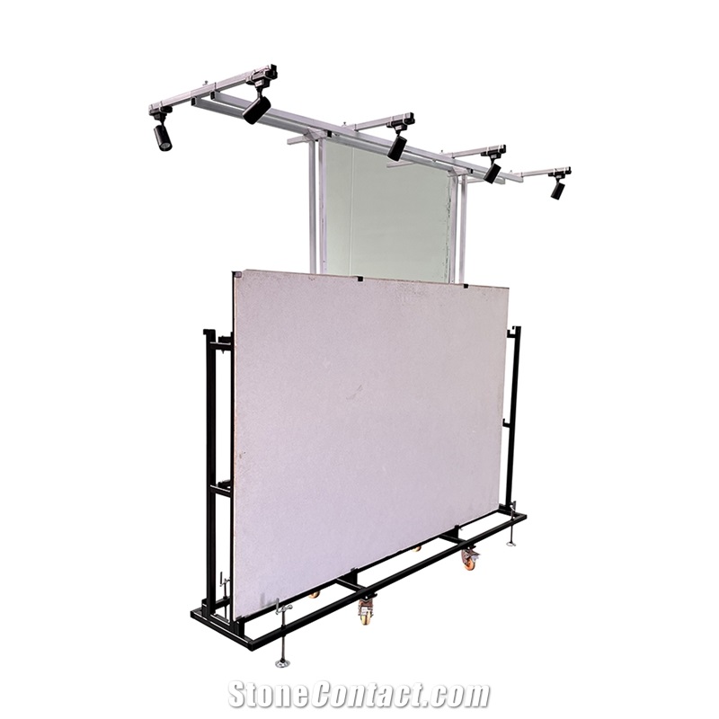 Display Stand Racks With Wheel With Light C