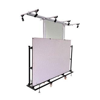 Display Stand Racks With Wheel With Light C